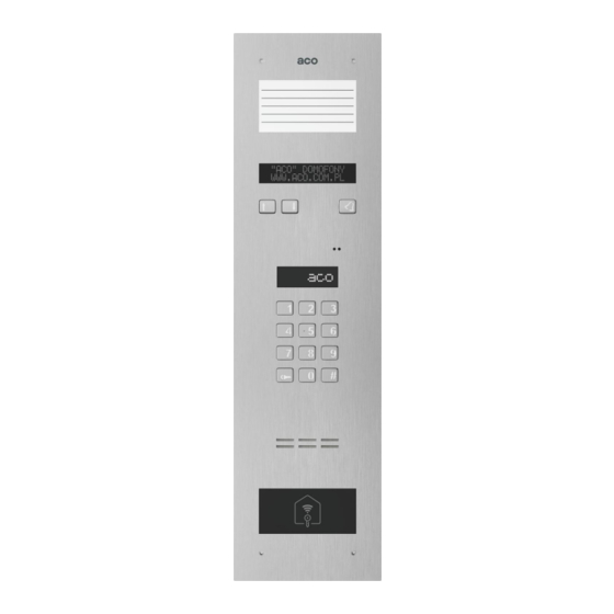ACO INSPIRO+audio Operation Manual