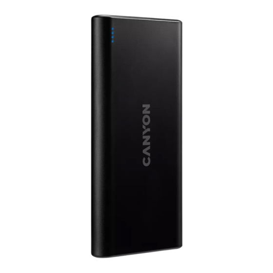 Canyon PB-106 Quick Manual
