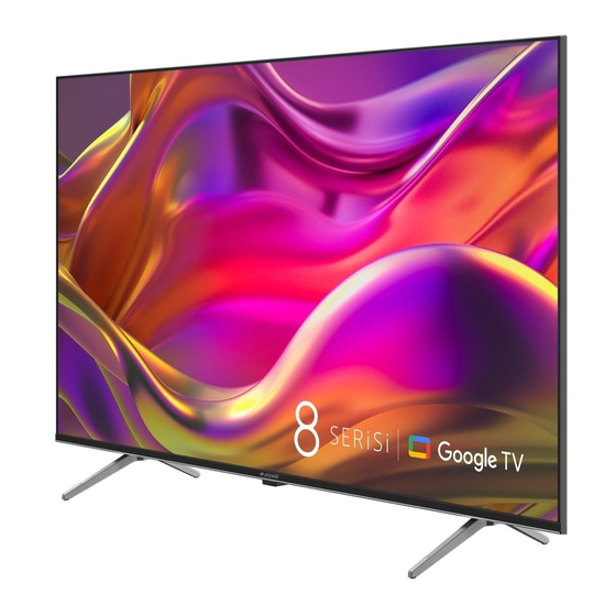 arcelik A75 D 895 A 4K Google TV Manuals