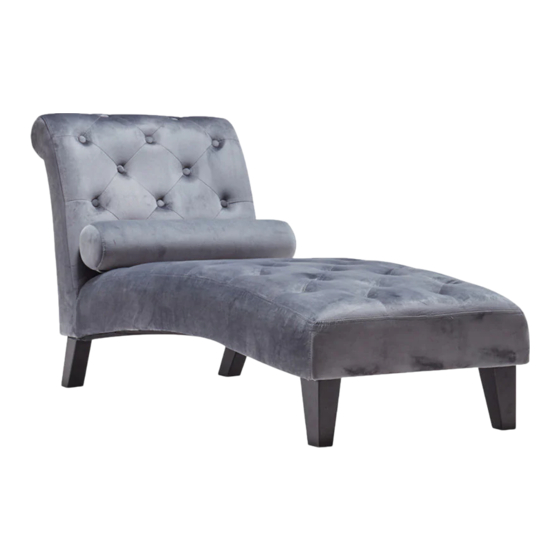 Belleze Mohr Chaise Lounge 014-HG-31042 Assembly Instructions Manual