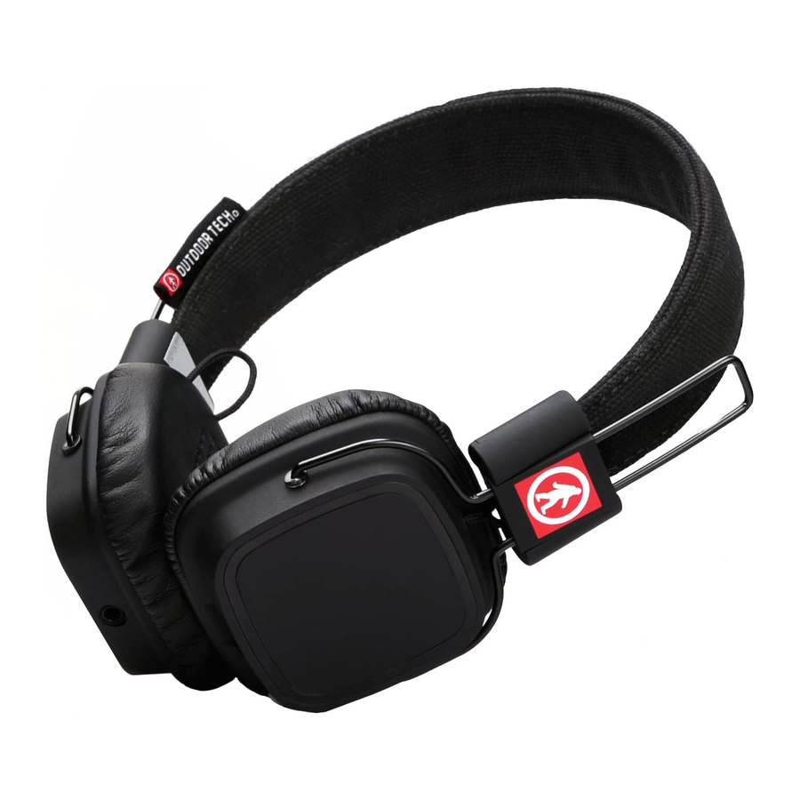 Outdoor Technology Privates touch control wireless head-phones User Manual