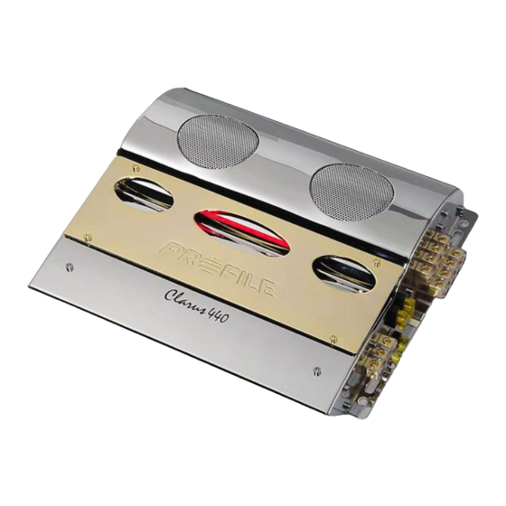 Profile Clarus CL440 Installation And Owner's Manual