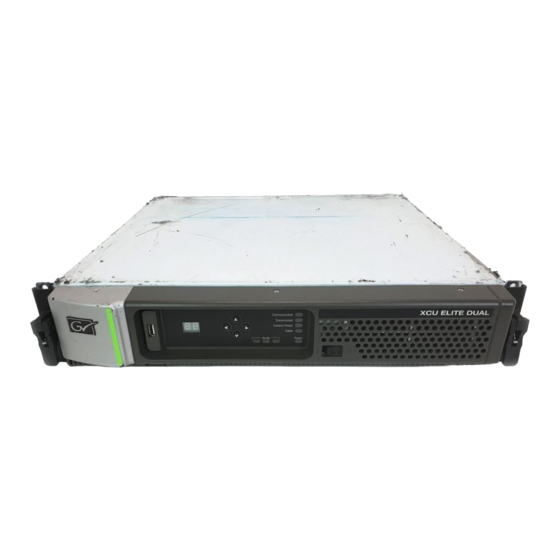 GRASS VALLEY XCU User Manual