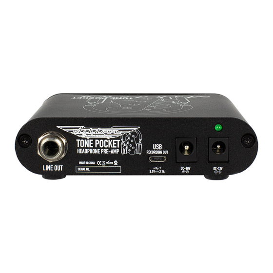 Ashdown Tone Pocket User Manual