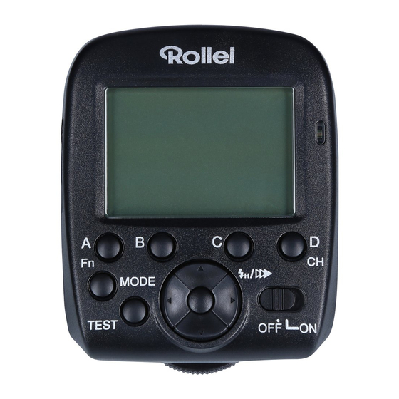 Rollei Pro Radio Transmitter 2.4 G Instructions Manual