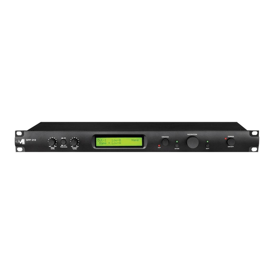 Marani DFP-212 Feedback Eliminator Manuals