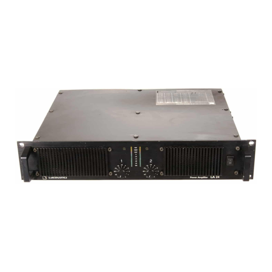 L-Acoustics LA 24 Owner's Manual