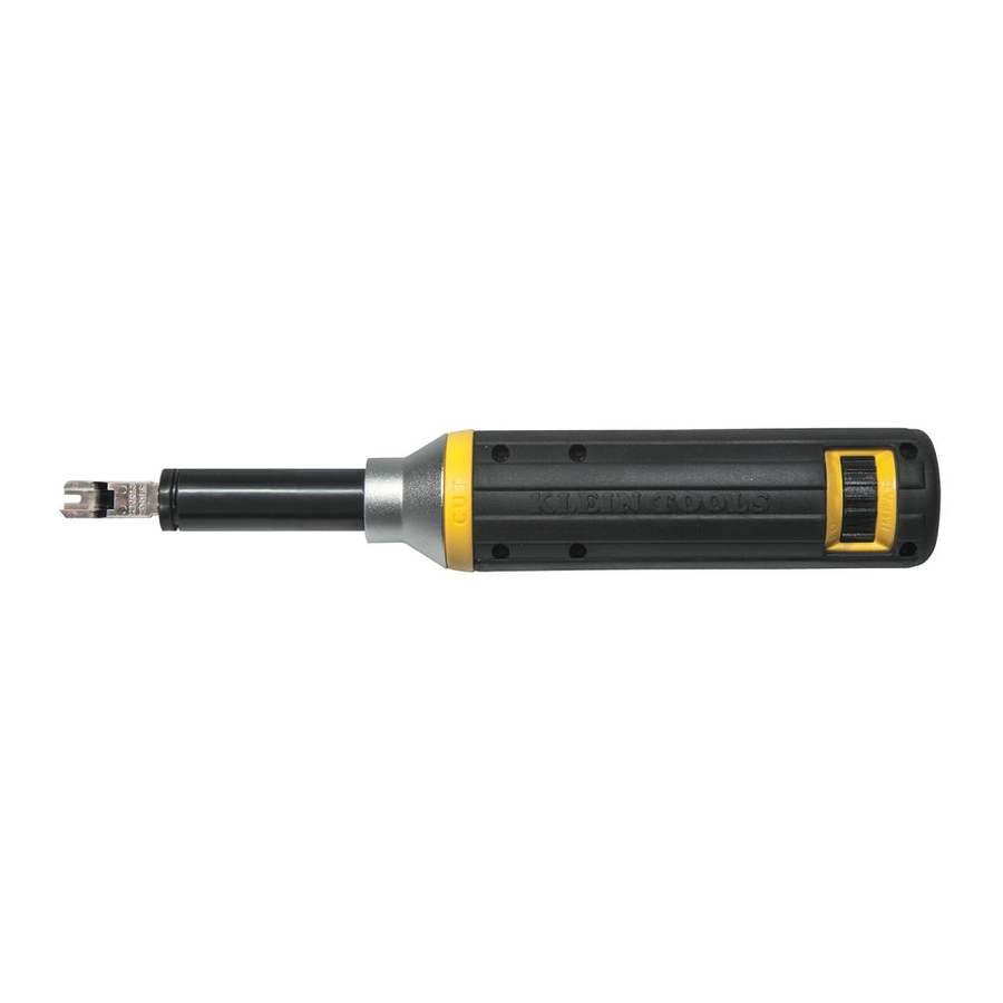 Klein Tools VDV427-821/-822 - Cushion-Grip Impact Punchdown Tool Manual