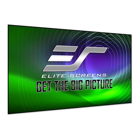 Elite Screens Aeon StarBright CLR 16 User Manual