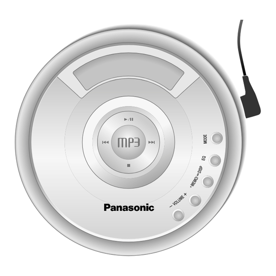 Panasonic SL-MP80 Operating Instructions Manual