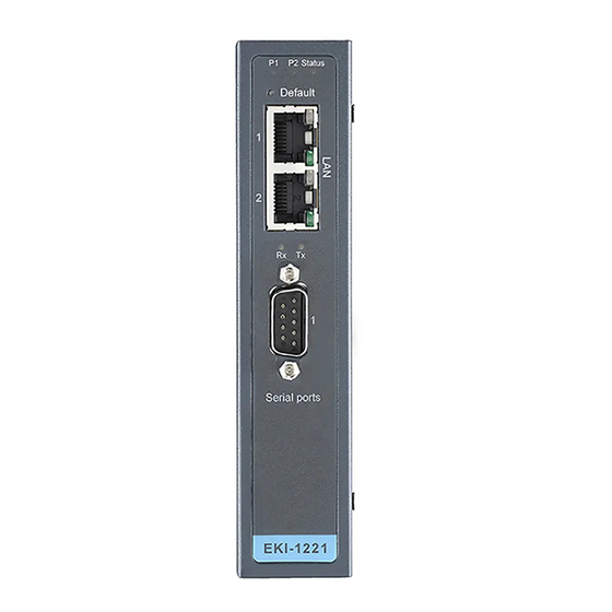 Advantech EKI-1221 Modbus Gateway Manuals