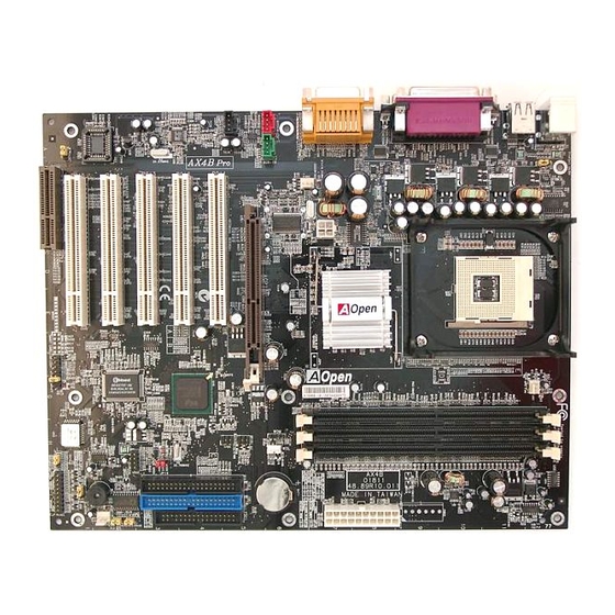 AOpen AX4BS Pro Easy Installation Manual