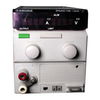 Kikusui PMC 18-5A Operation Manual