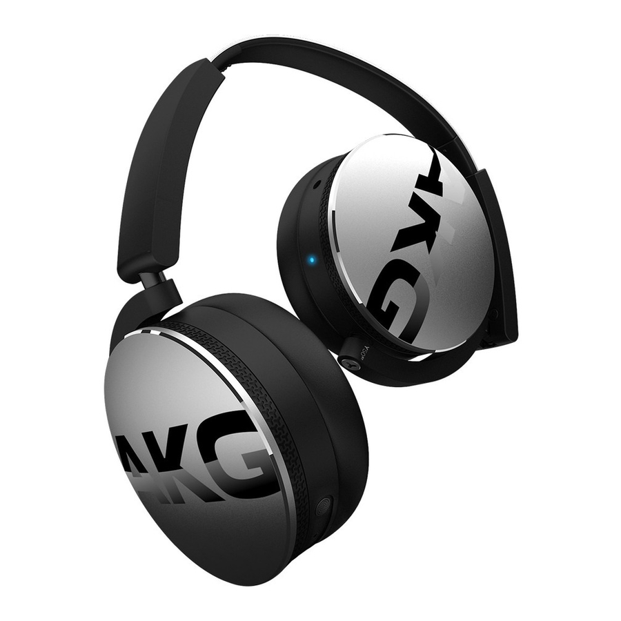 AKG Y50BT Quick Start Manual