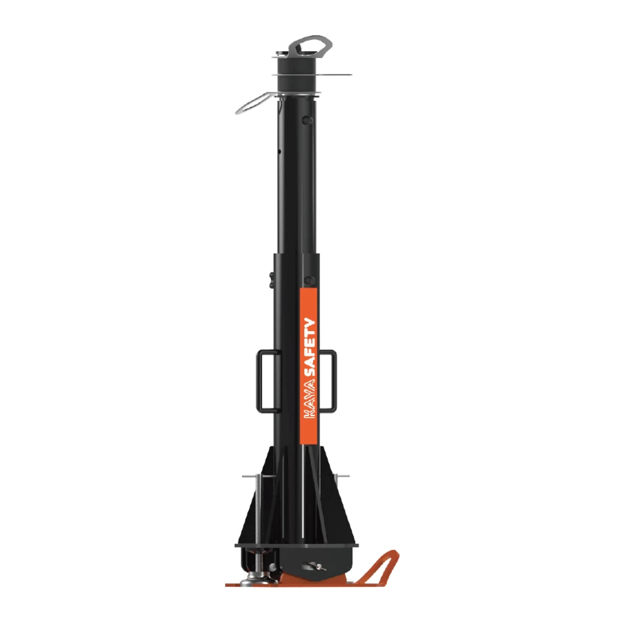Kaya Safety MOBILE ANCHOR POST User Manual