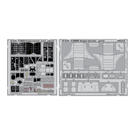 Eduard T-28B/D Trojan interior Assembly Instructions