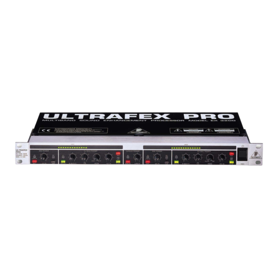 Behringer ULTRAFLEX PRO EX3200 User Manual