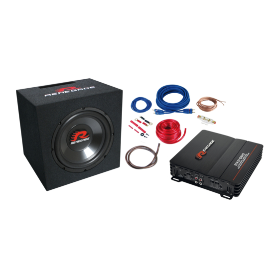 Renegade RBK550XL Installation Manual