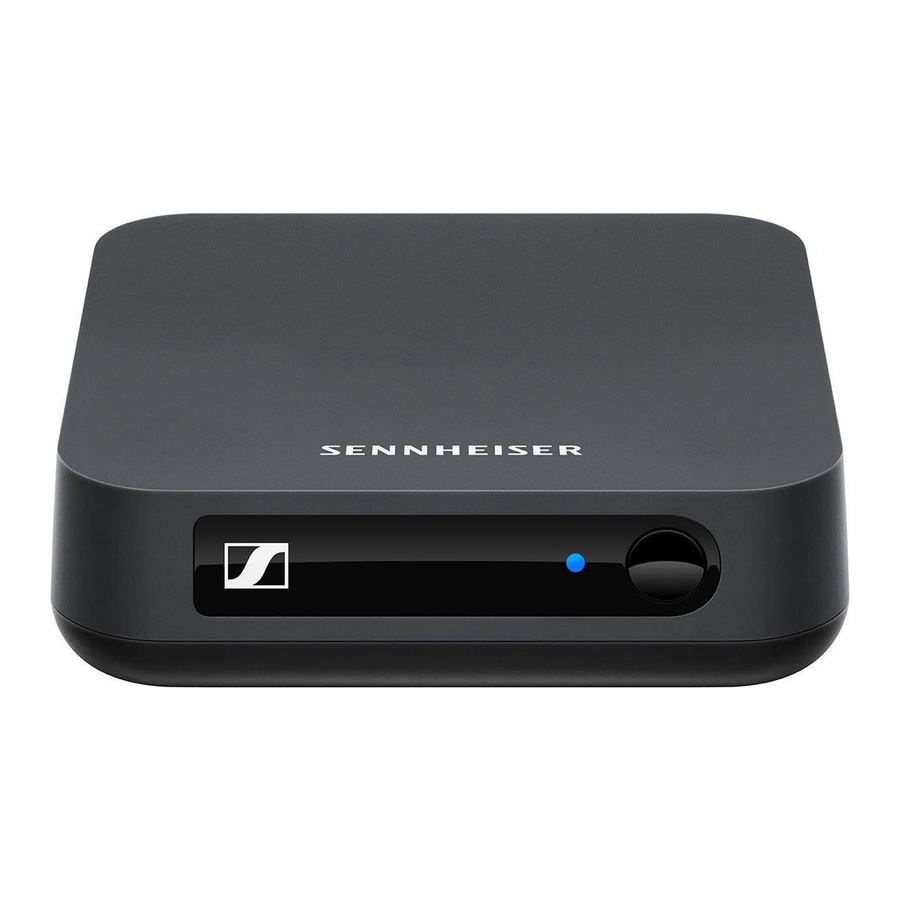 Sennheiser BT T100 - Bluetooth Audio Transmitter Manual