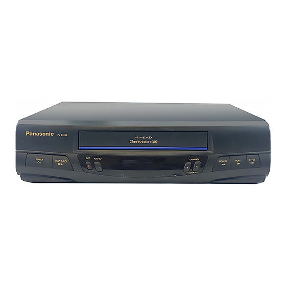 Panasonic Omnivision VHS PV-9405S Operating Instructions Manual