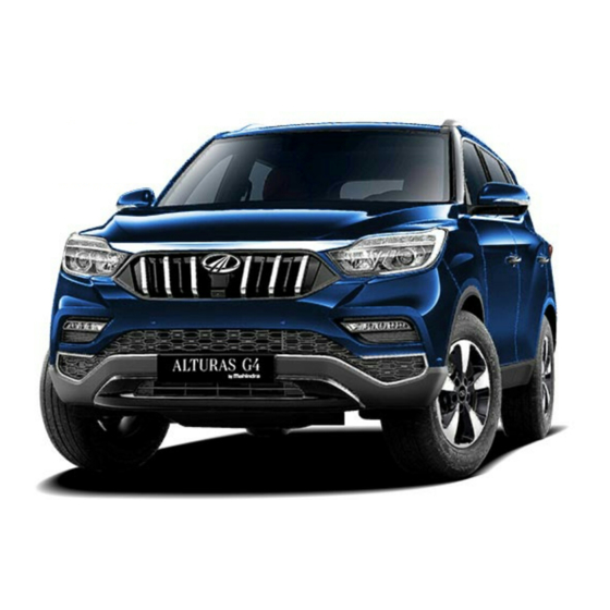 Mahindra ALTURAS G4 2019 Owner's Manual