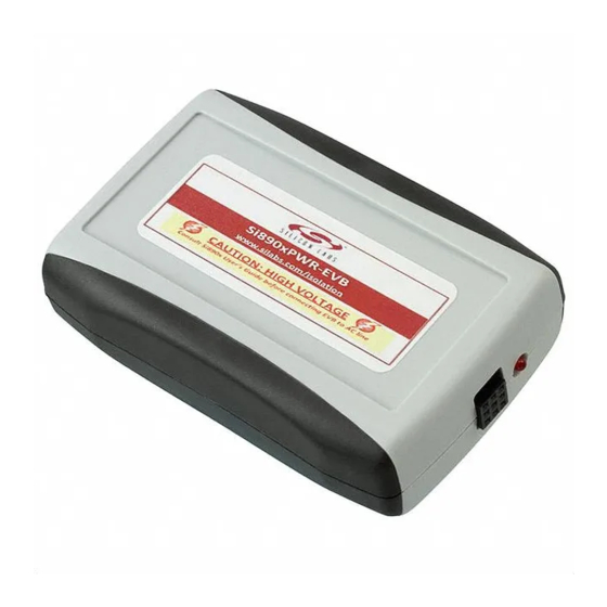 Silicon Laboratories Si890x-PWR-EVB User Manual