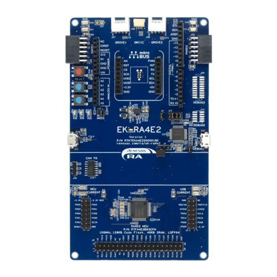 Renesas EK-RA4E2 Quick Start Manual