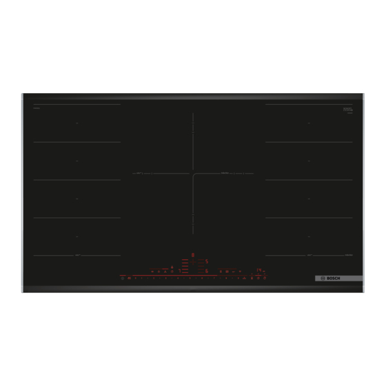 User Manuals: Bosch PXV975DV1E Flex Induction Cooktop