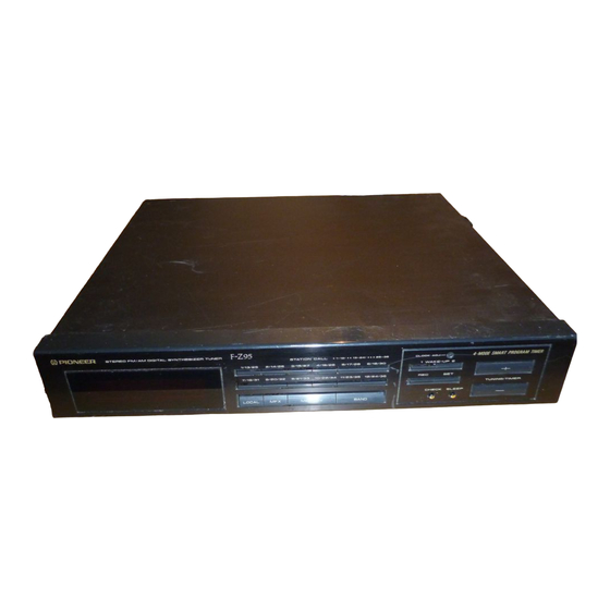 Pioneer PL-Z95 Operating Instructions Manual