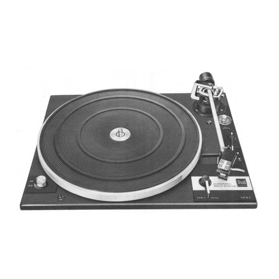 Dual 1241 Service Manual