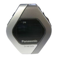 Panasonic SV-MP100V Operating Instructions Manual