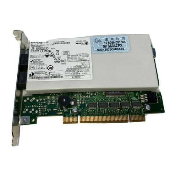 Multitech MultiModem MT5634ZPX-PCI-U/NV User Manual
