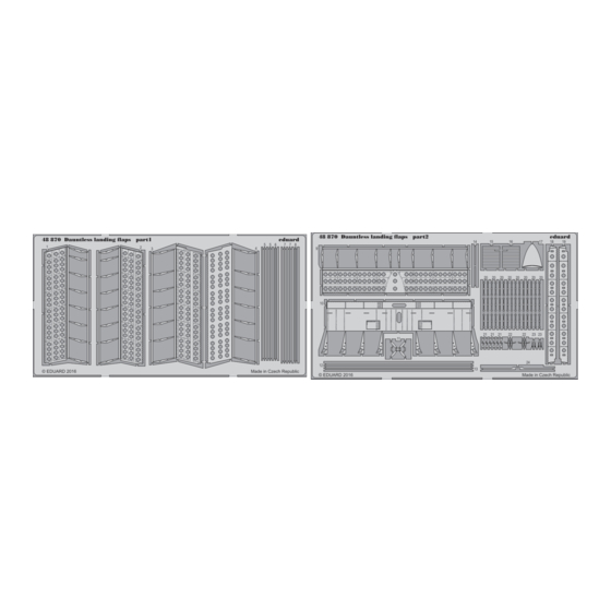 Eduard Dauntless landing flaps Manual