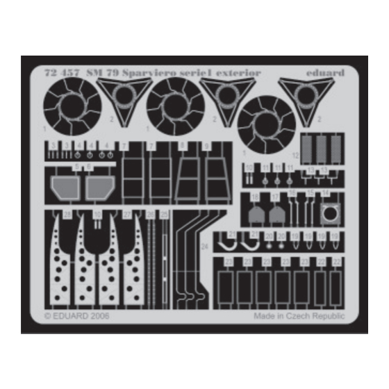 Eduard SM 79 Sparviero Quick Start Manual