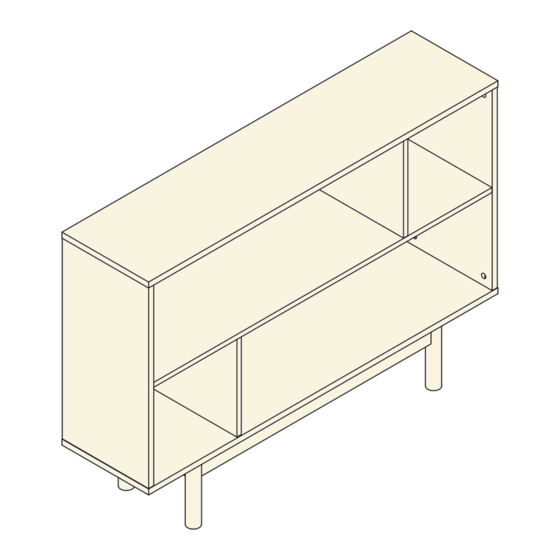 Novogratz BAXTER NVZ-BX2SBK-WH Assembly Instructions Manual