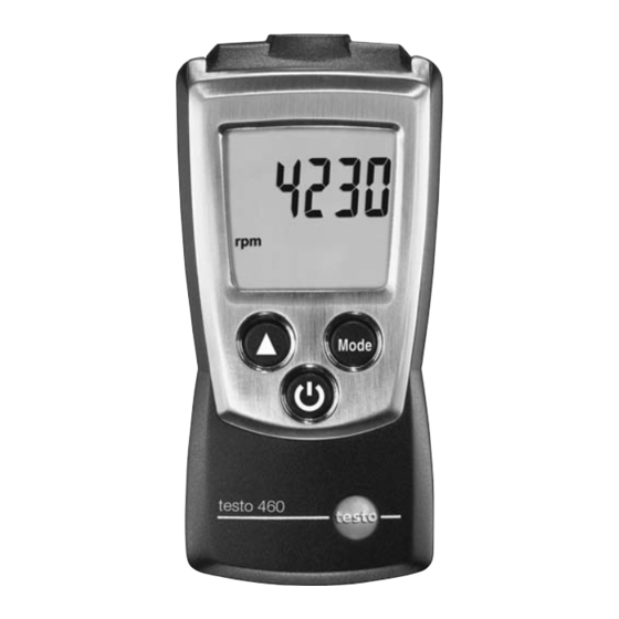 TESTO 4029547008252 Instruction Manual