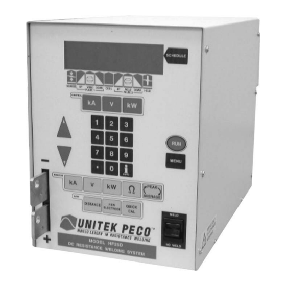 Unitec Peco HF25A User Manual