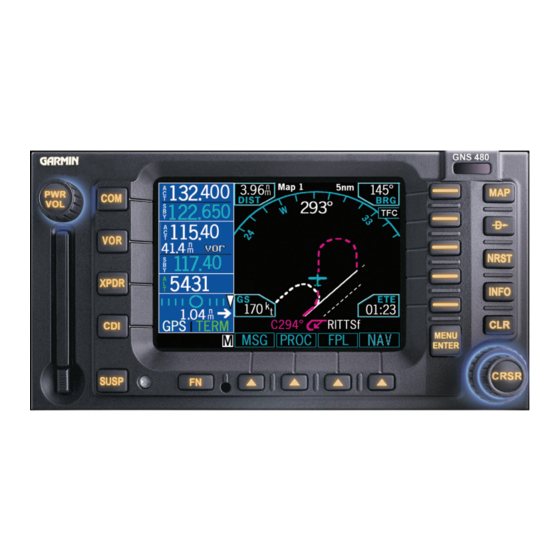 Garmin GNS 480 Installation Manual