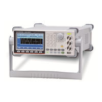 Gw Instek AFG-3021 Quick Start Manual