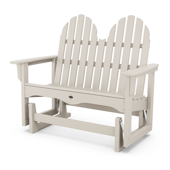 TREX Cape Cod Adirondack TXADGL Assembly Instructions