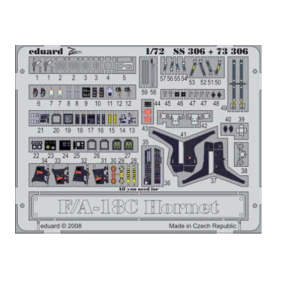 Eduard Zoom F/A-18C Hornet S.A. Assembly Instructions