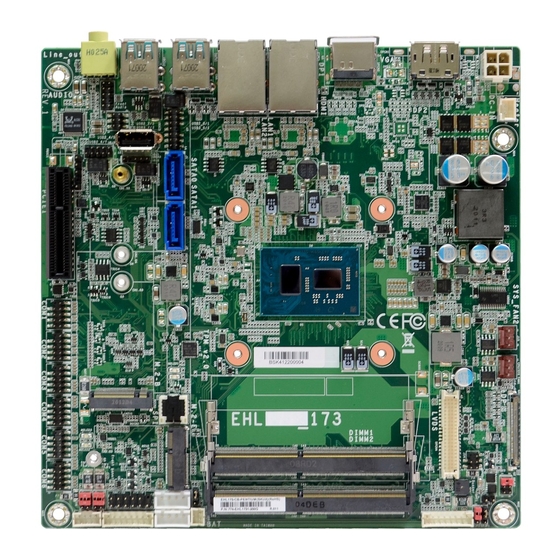 DFI EHL171 Quick Reference