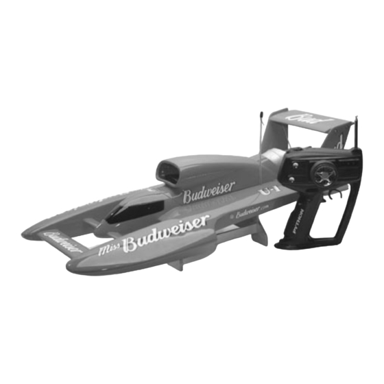 Pro Boat Miss Budweiser Owner's Manual