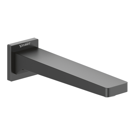 DURAVIT Wave Instructions For Mounting And Use
