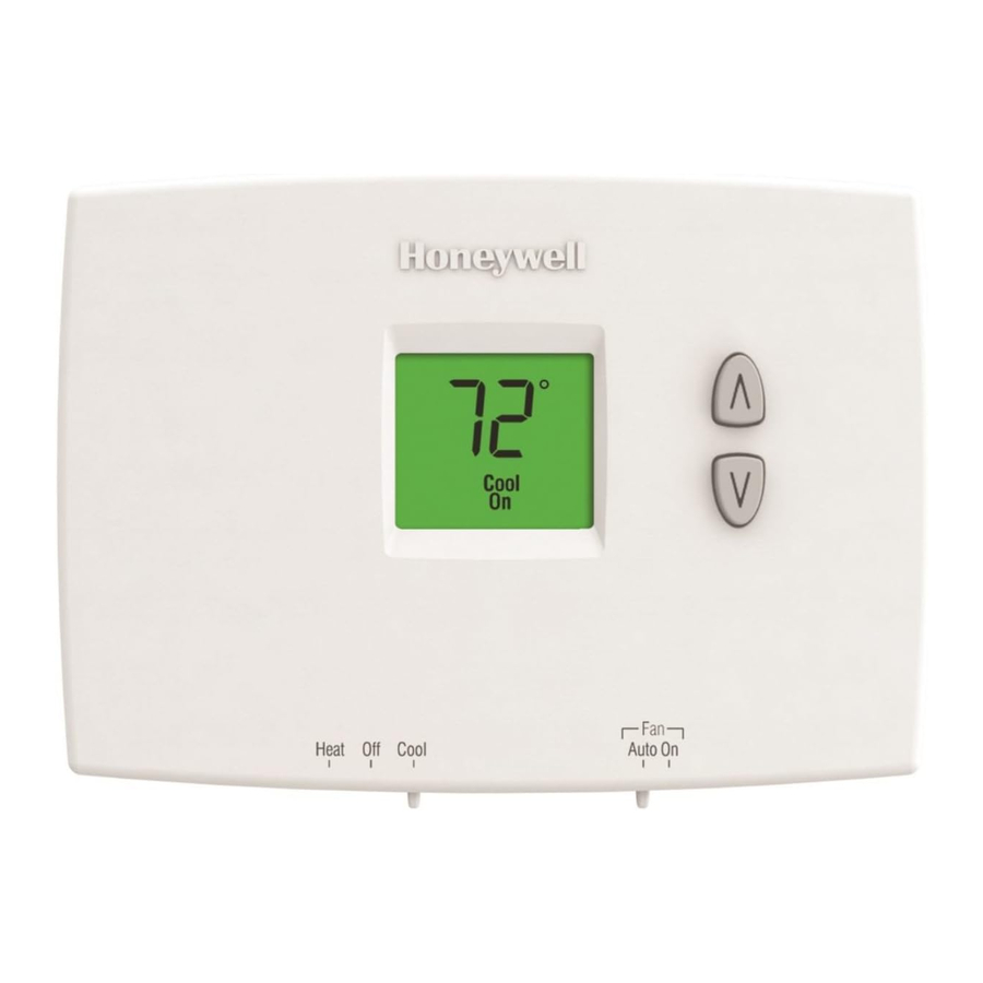 Honeywell PRO 1000 Series - Non-Programmable Thermostat Manual