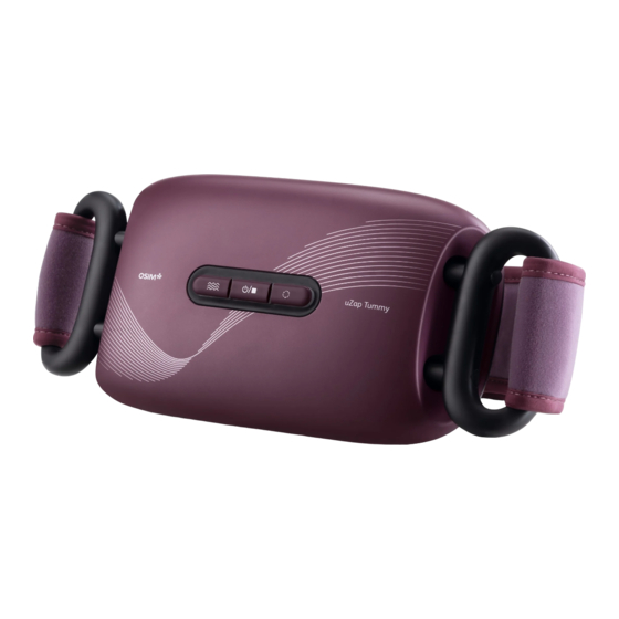 OSIM uZap Tummy Operation Manual