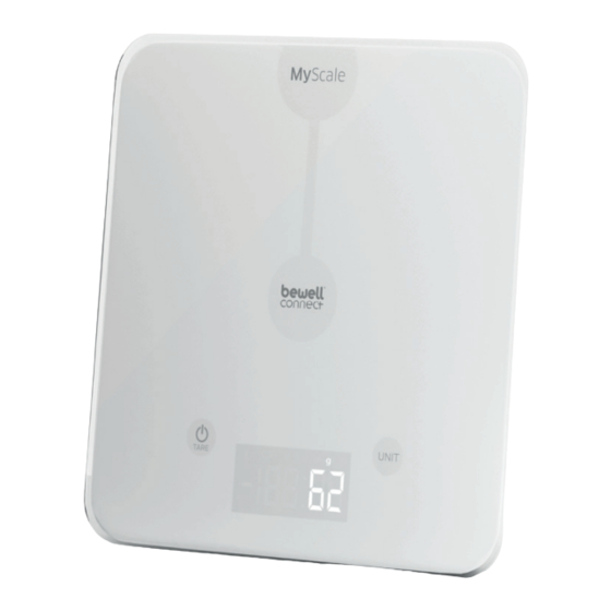 VISIOMED bewell connect MyNutriScale BW-SCF5 Instructions Manual