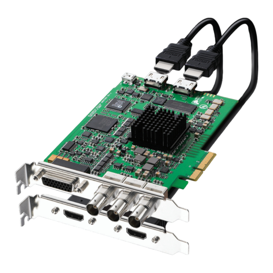 Blackmagicdesign DeckLink Series Operation Manual