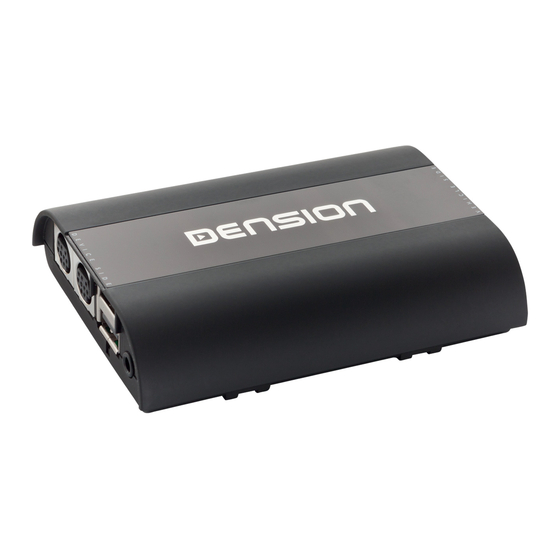 Dension GW53MO1 User Manual