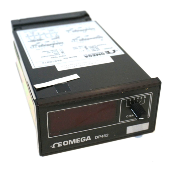 Omega DP462 Manuals